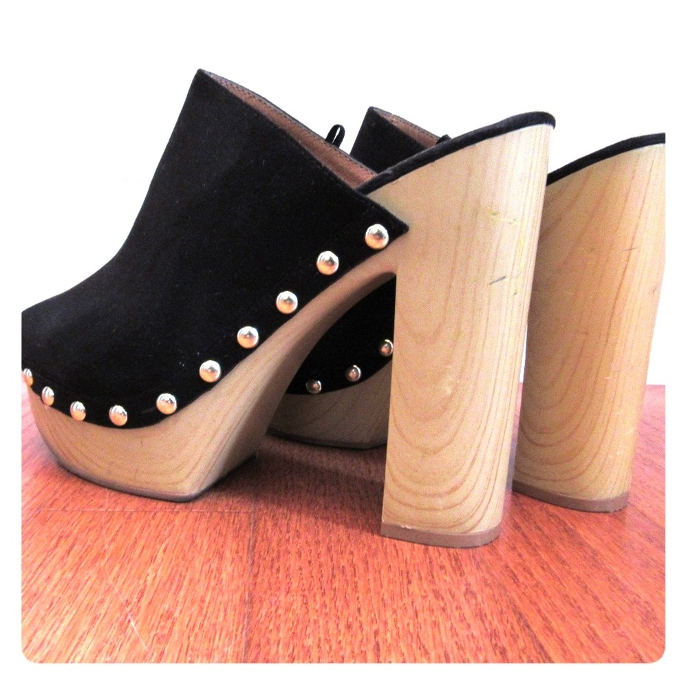 Studded Mule Platforms